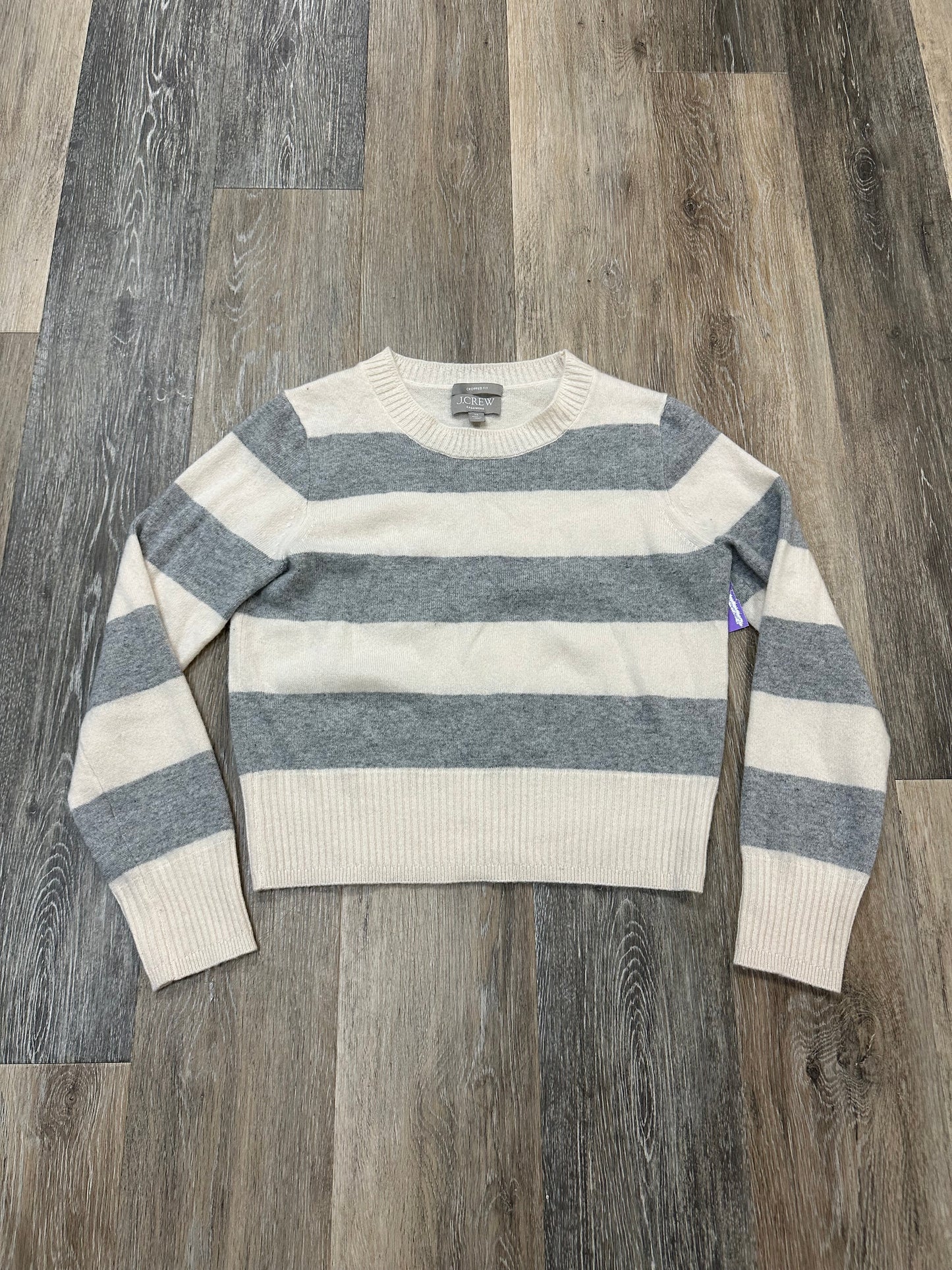 Sweater Cashmere By J. Crew In Striped Pattern, Size: Xs