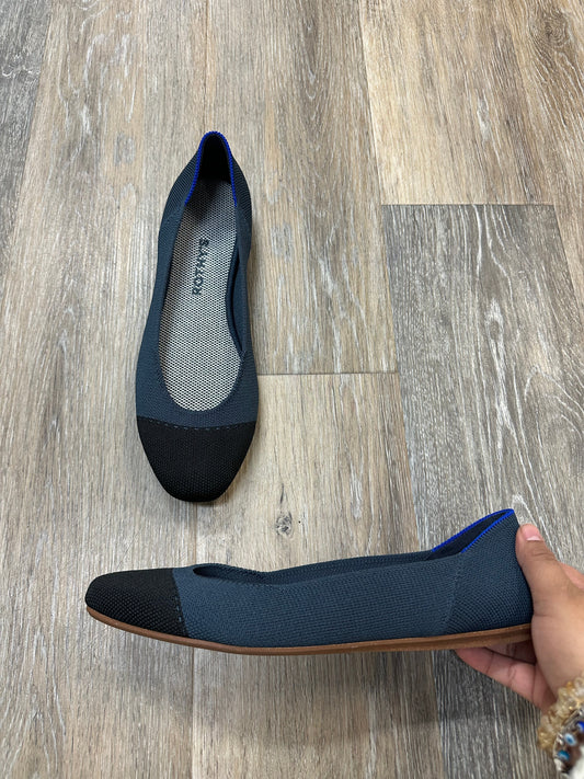 Shoes Flats By Rothys In Black & Blue, Size: 9