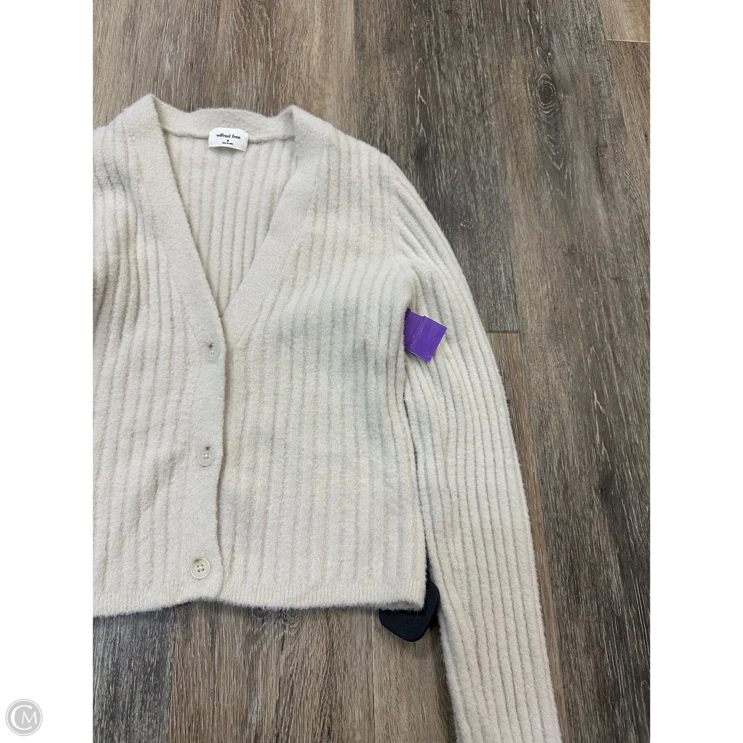 Sweater Cardigan By Wilfred In Cream, Size: M