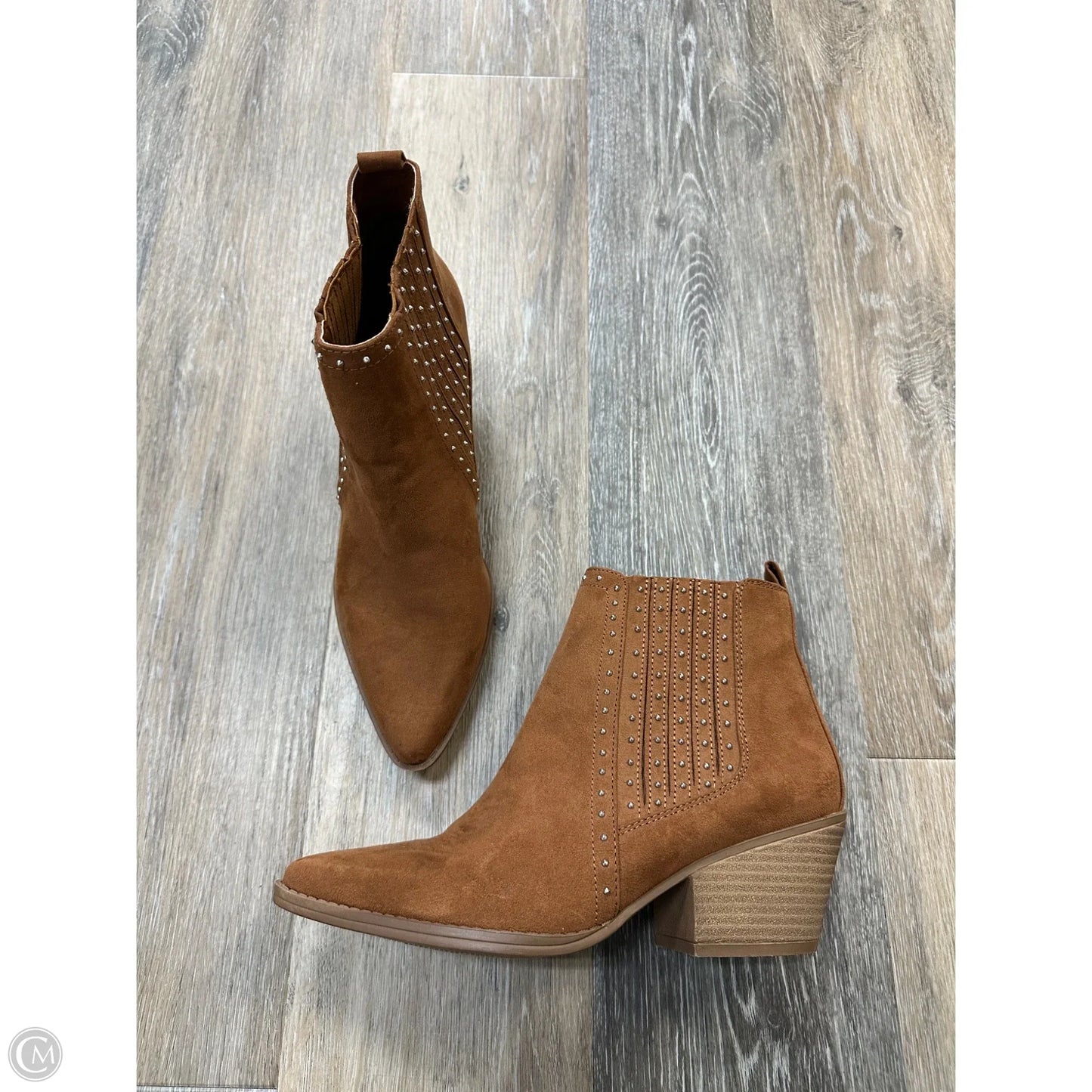 Boots Ankle Heels By Maurices In Brown, Size: 9