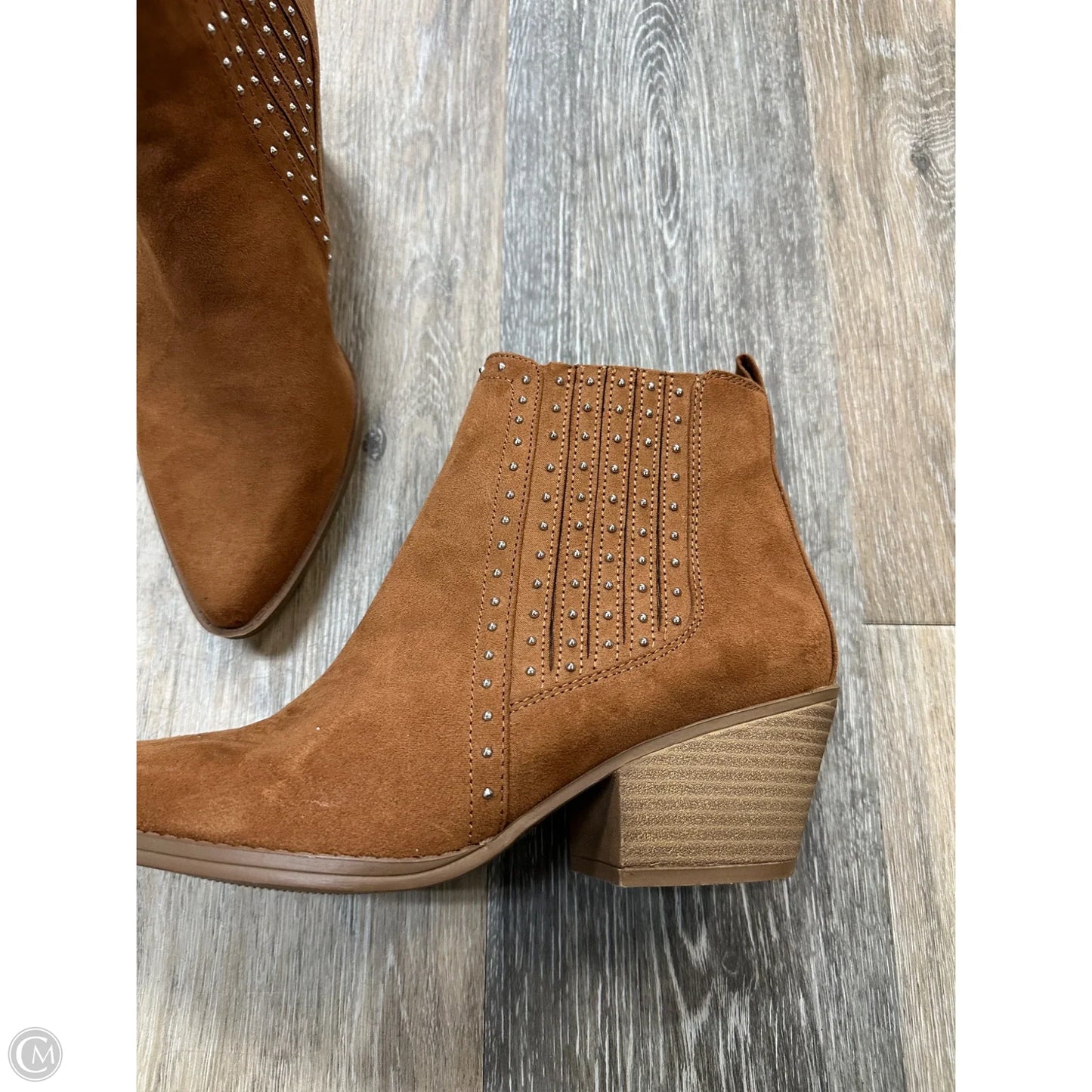 Boots Ankle Heels By Maurices In Brown, Size: 9