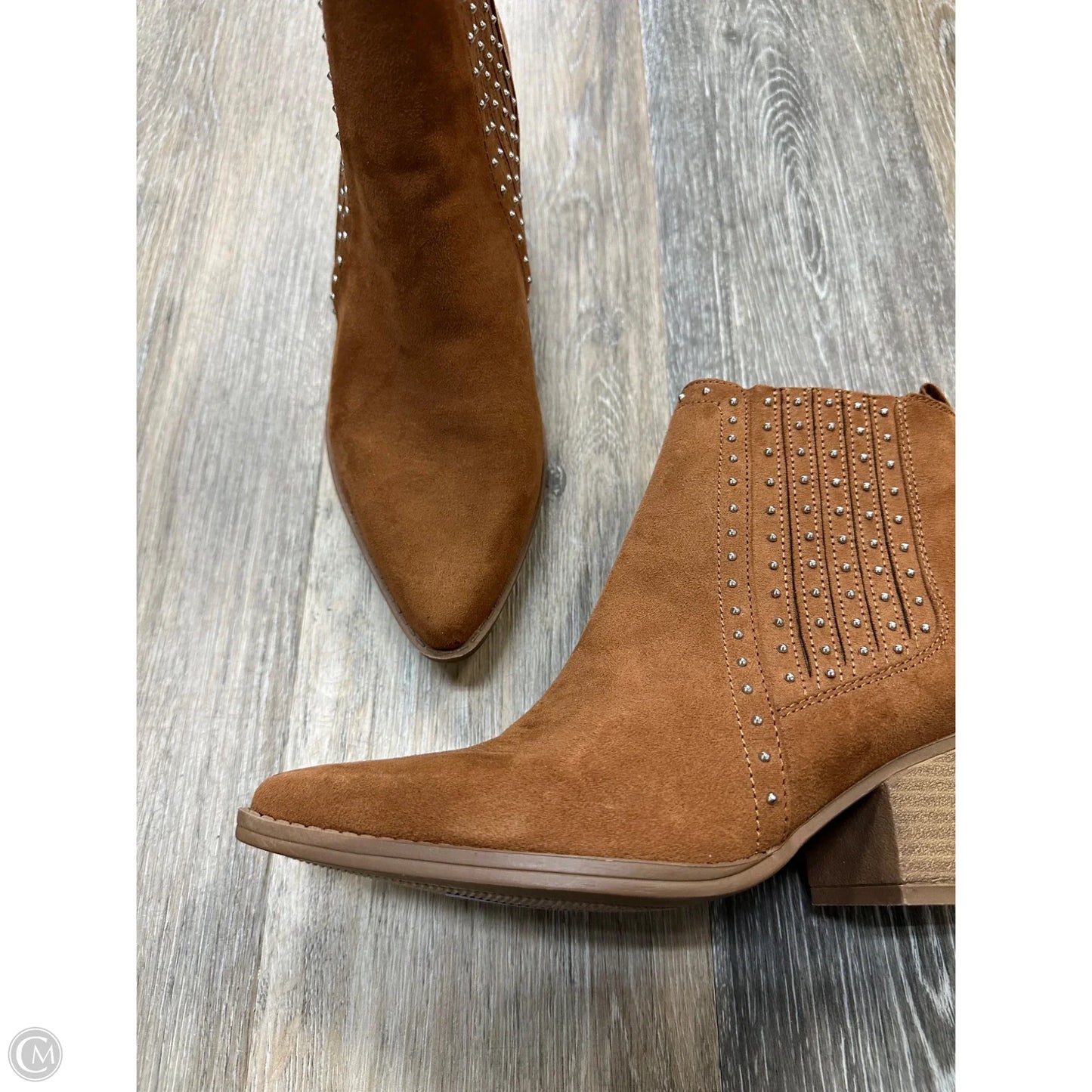 Boots Ankle Heels By Maurices In Brown, Size: 9