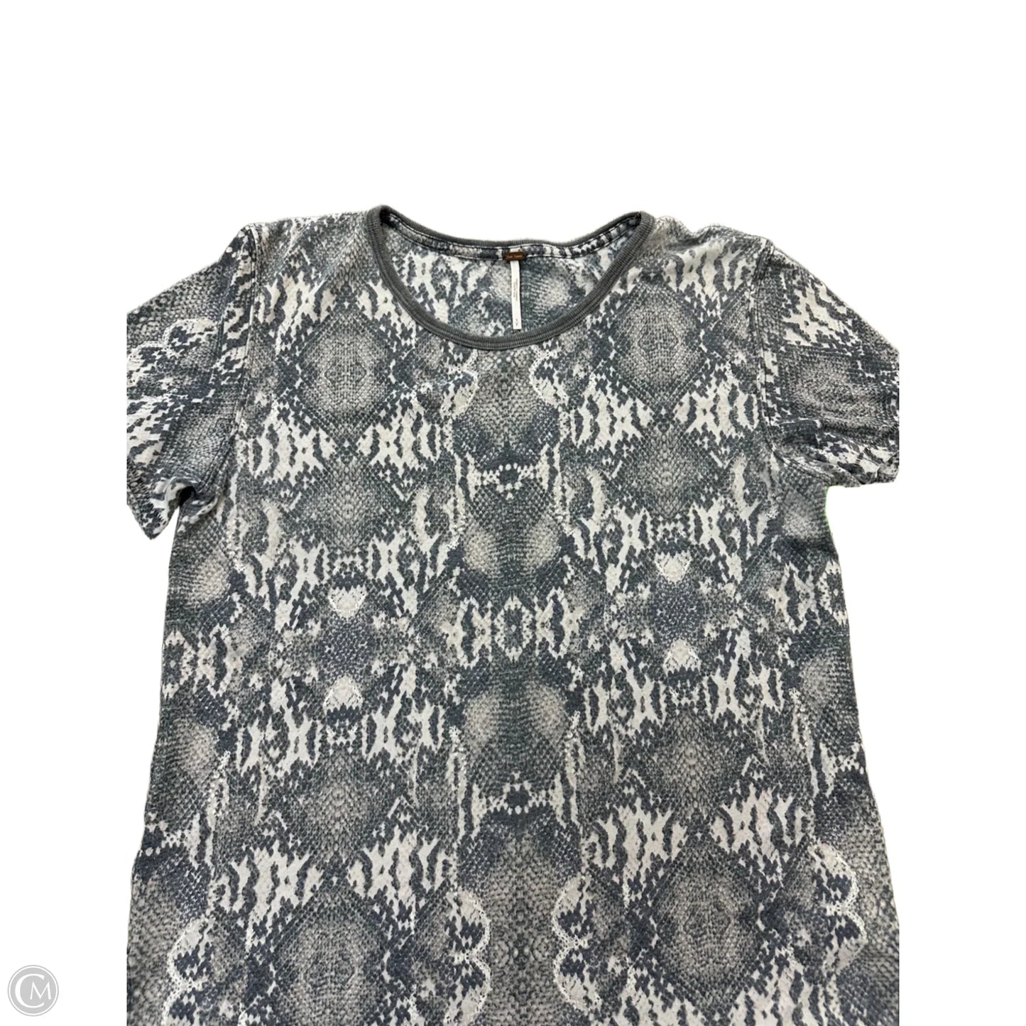 Top Short Sleeve By Free People In Grey, Size: S