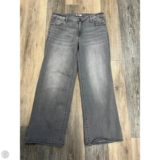 Jeans Straight By Kut In Grey Denim, Size: 8