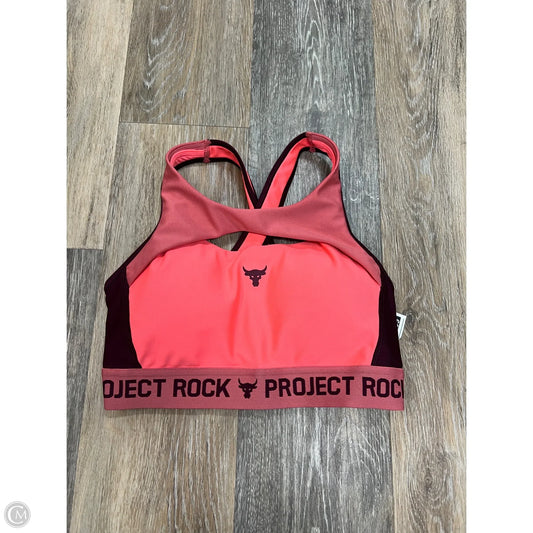 Athletic Bra By Under Armour In Pink, Size: M