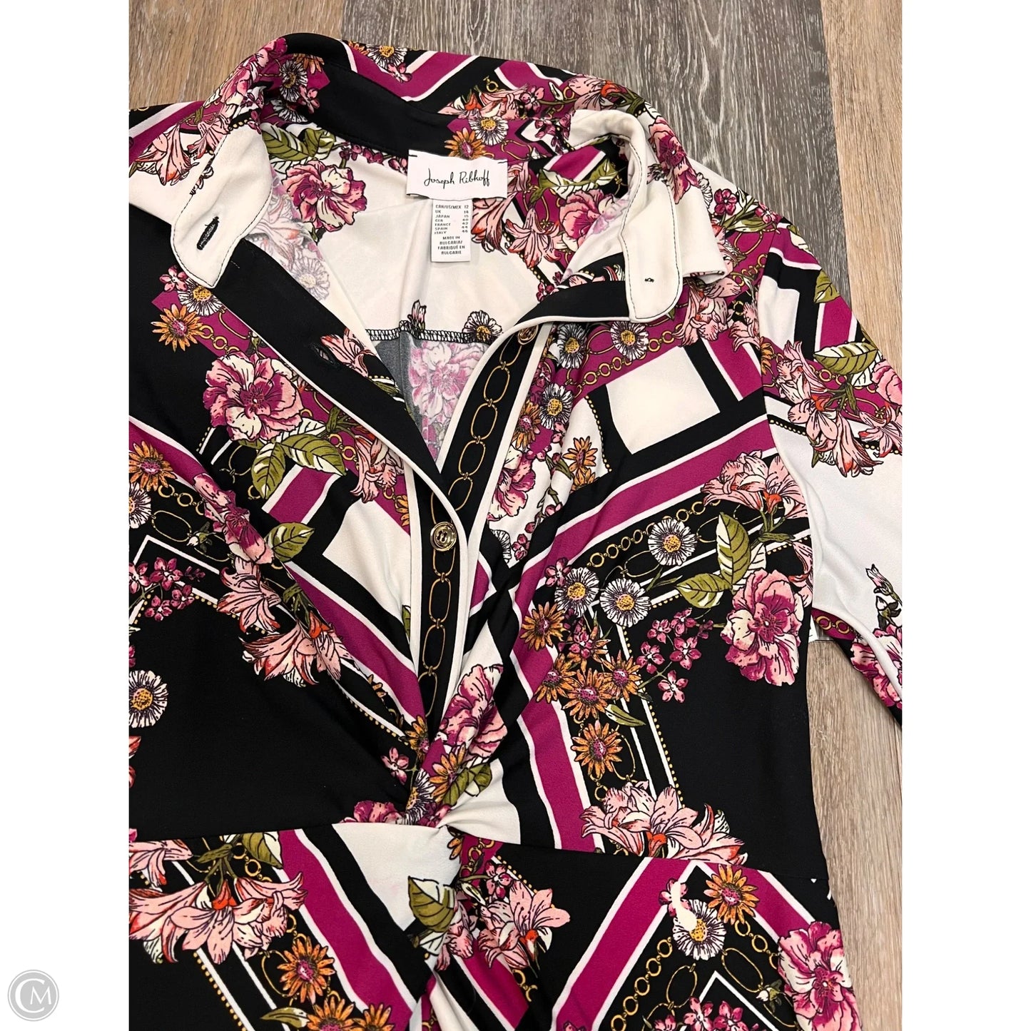 Dress Party Midi By Joseph Ribkoff In Floral Print, Size: 12