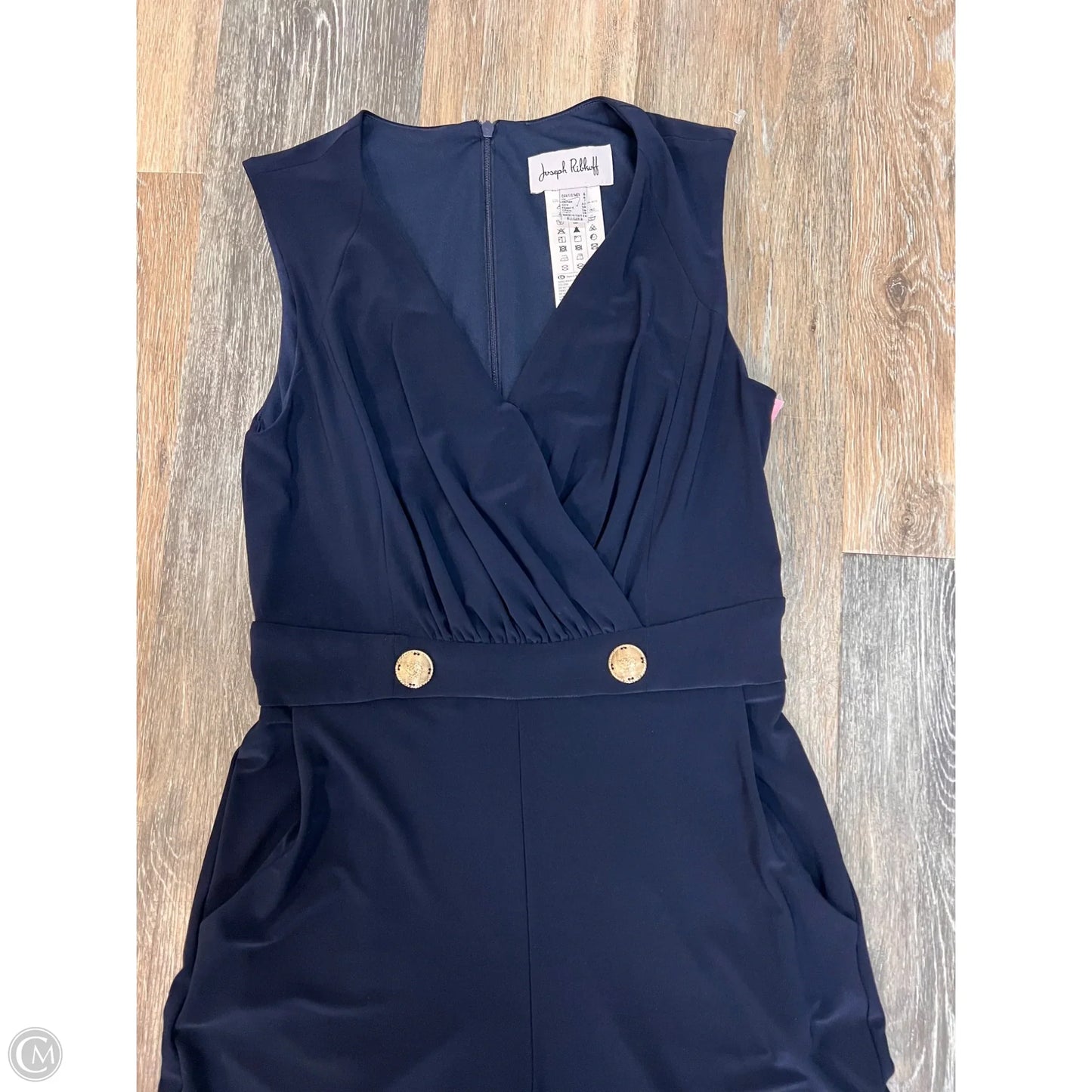 Jumpsuit By Joseph Ribkoff In Blue, Size: 4