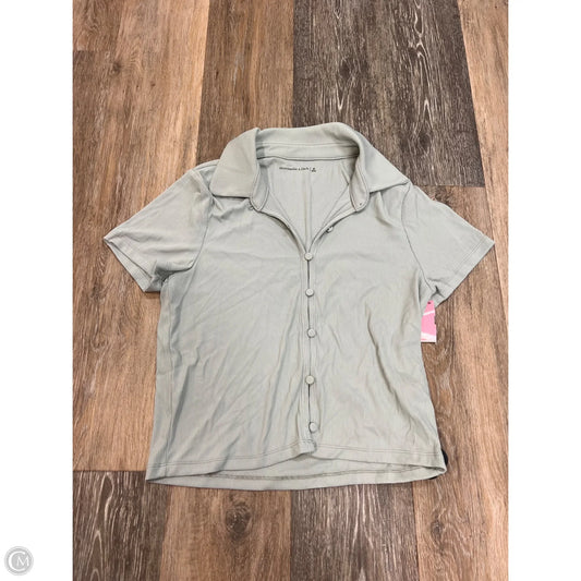 Top Short Sleeve By Abercrombie And Fitch In Blue, Size: M
