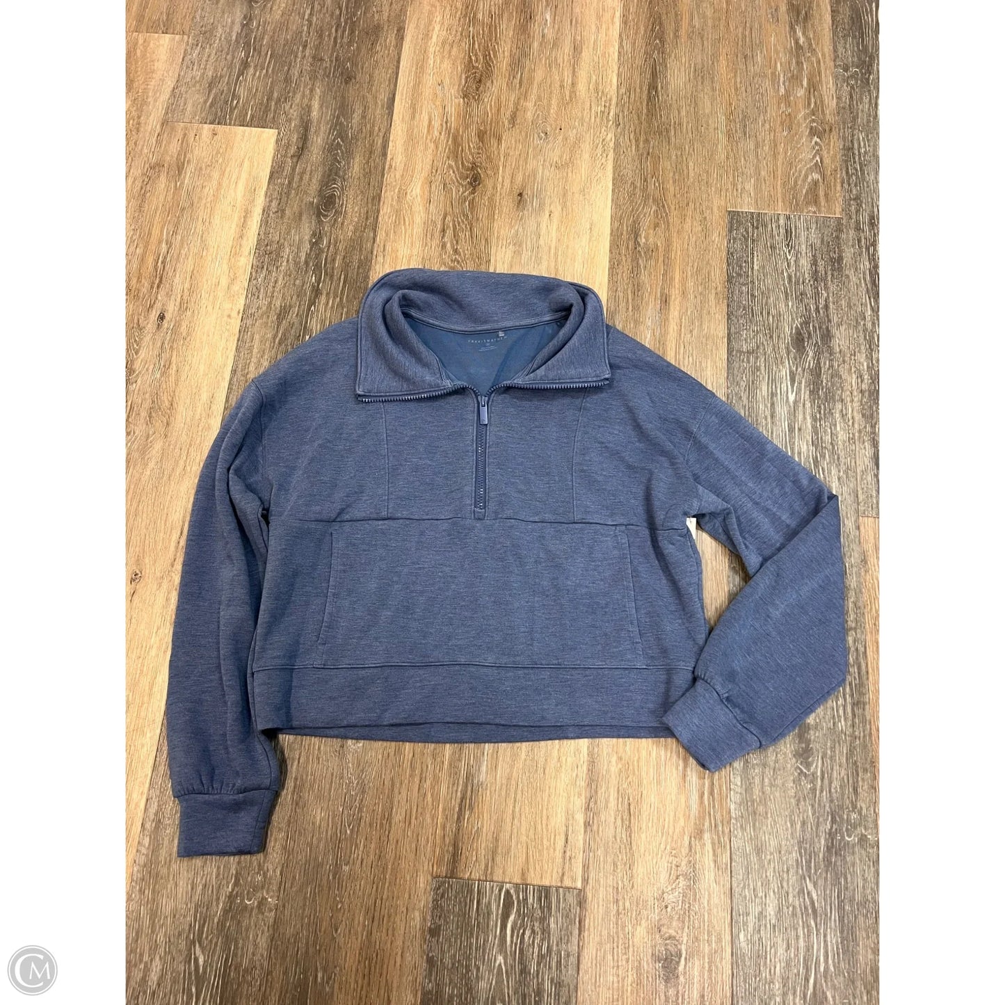 Athletic Sweatshirt Collar By Travis Mathew In Blue, Size: M