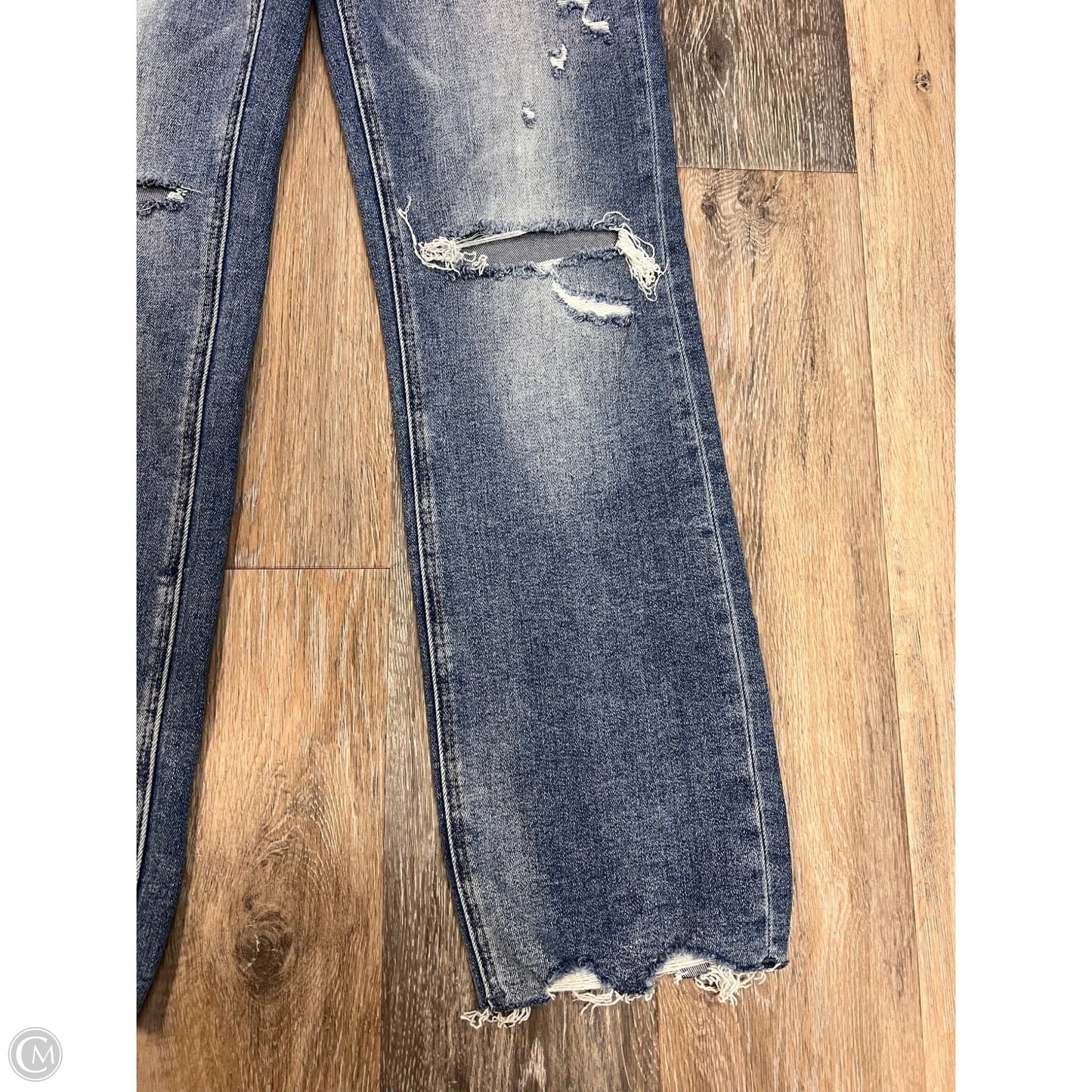Jeans Straight By Mica In Blue Denim, Size: 1/25
