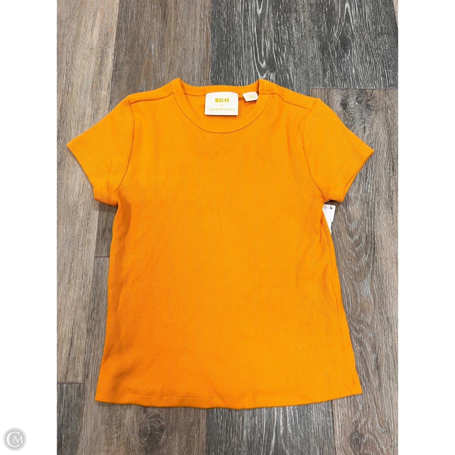 Top Short Sleeve By Maeve In Orange, Size: Xs