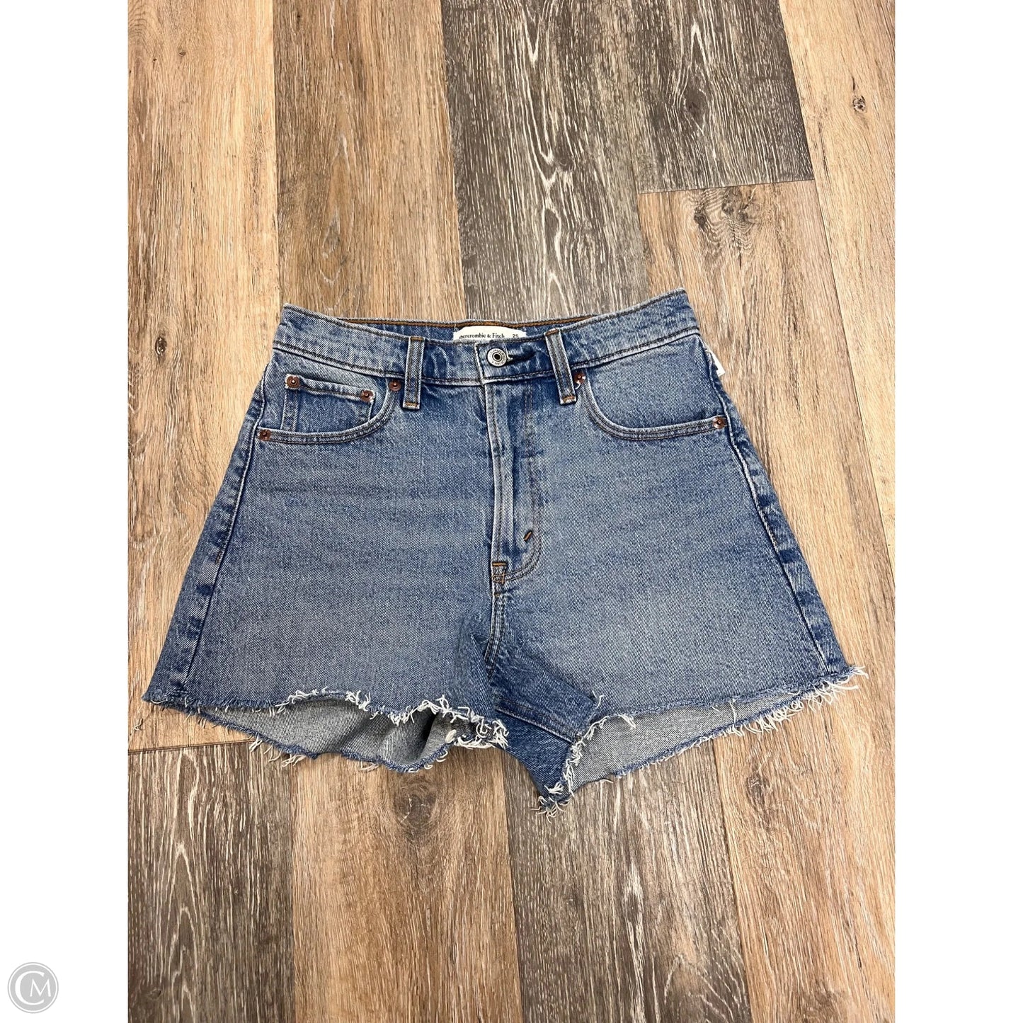 Shorts By Abercrombie And Fitch In Blue Denim, Size: 0