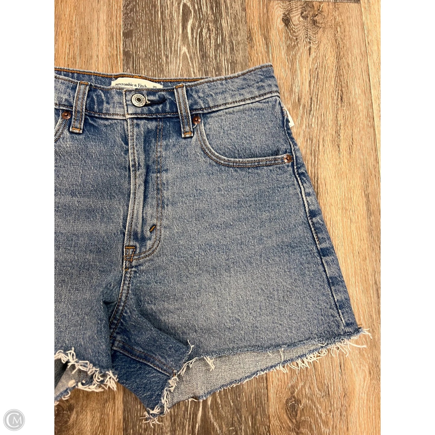 Shorts By Abercrombie And Fitch In Blue Denim, Size: 0