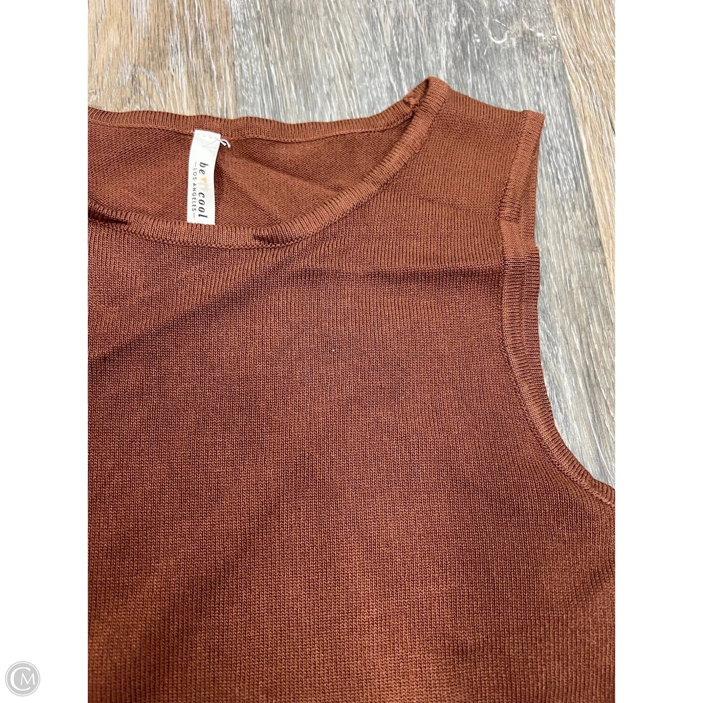 Tank Top By Be Cool In Brown, Size: S