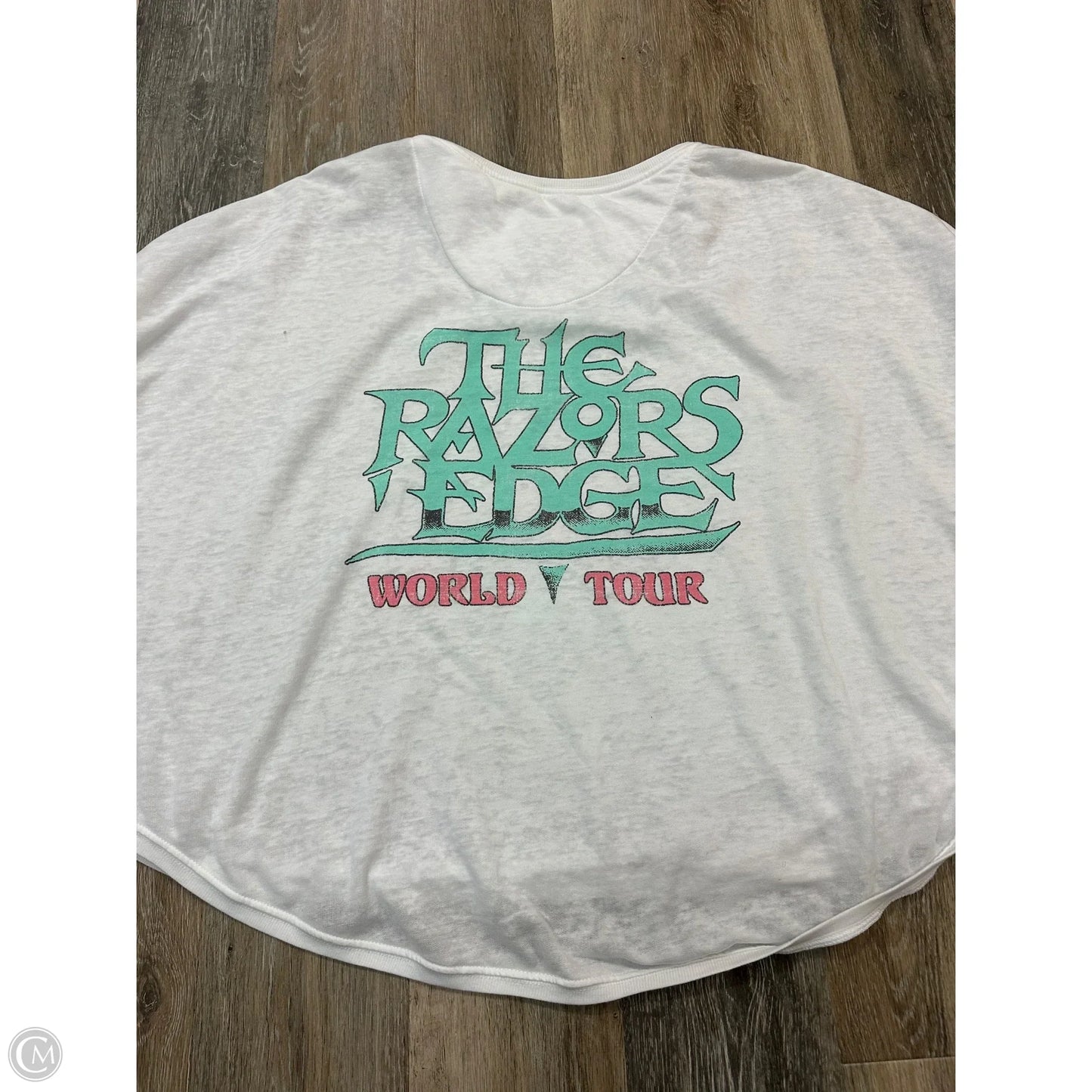 Top Short Sleeve By Recycled Karma In White, Size: Osfm