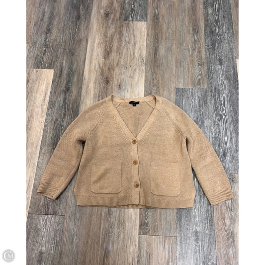 Sweater Cardigan By J. Crew In Tan, Size: Xxs