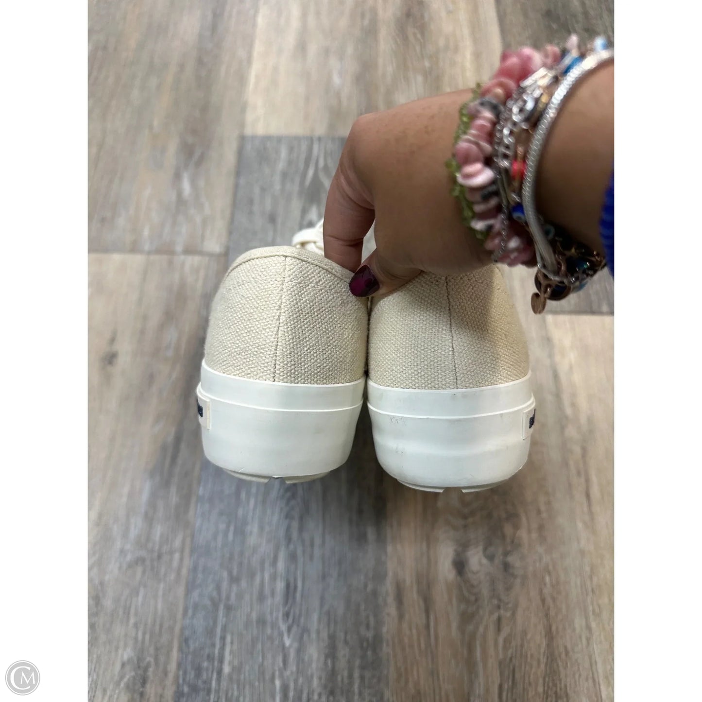 Shoes Sneakers By Seavees In Cream, Size: 8