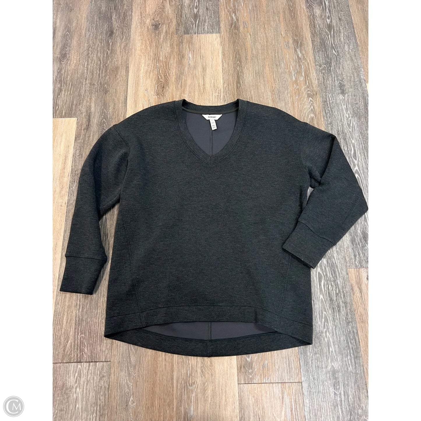 Sweatshirt Crewneck By Spanx In Grey, Size: M