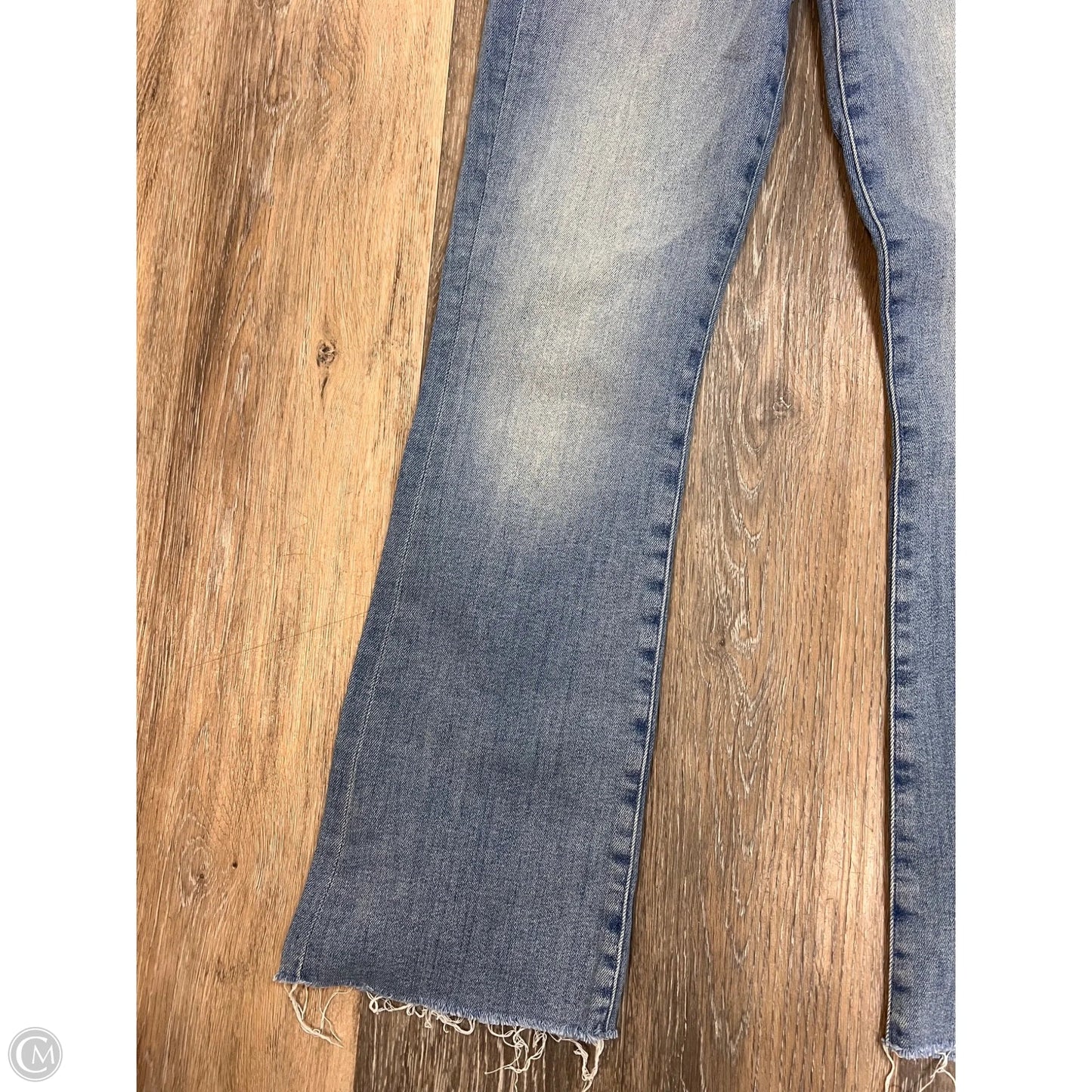 Jeans Flared By Mother In Blue Denim, Size: 0