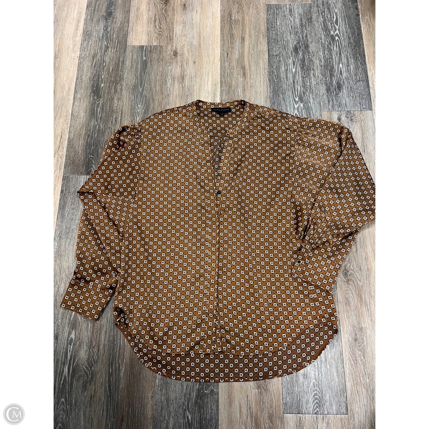 Blouse Long Sleeve By Sanctuary In Bronze, Size: L