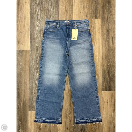 Jeans Straight By Cake The Label In Blue Denim, Size: 14