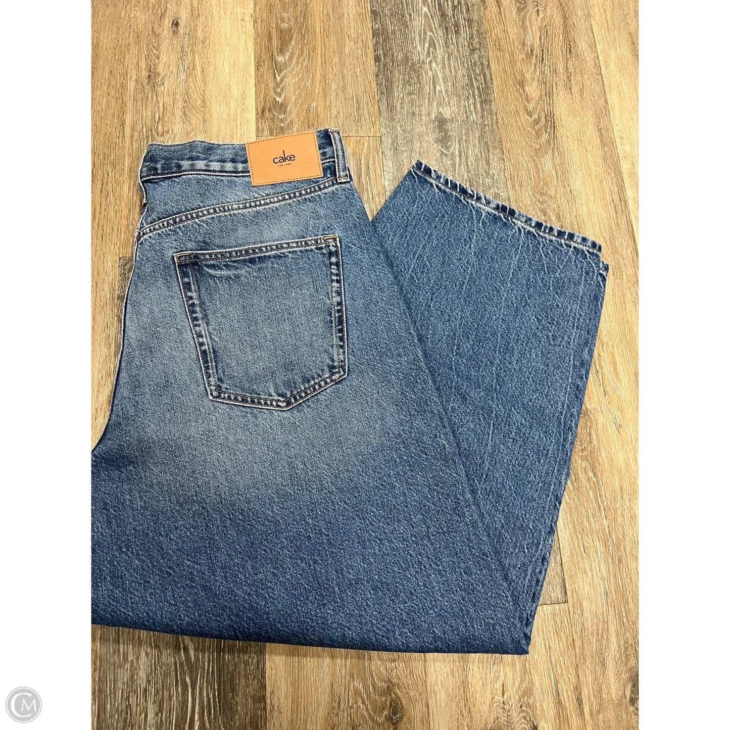 Jeans Straight By Cake In Blue Denim, Size: 16