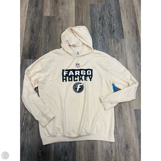 -Athletic Sweatshirt Hoodie By Comfort Colors In Cream, Size: Xl