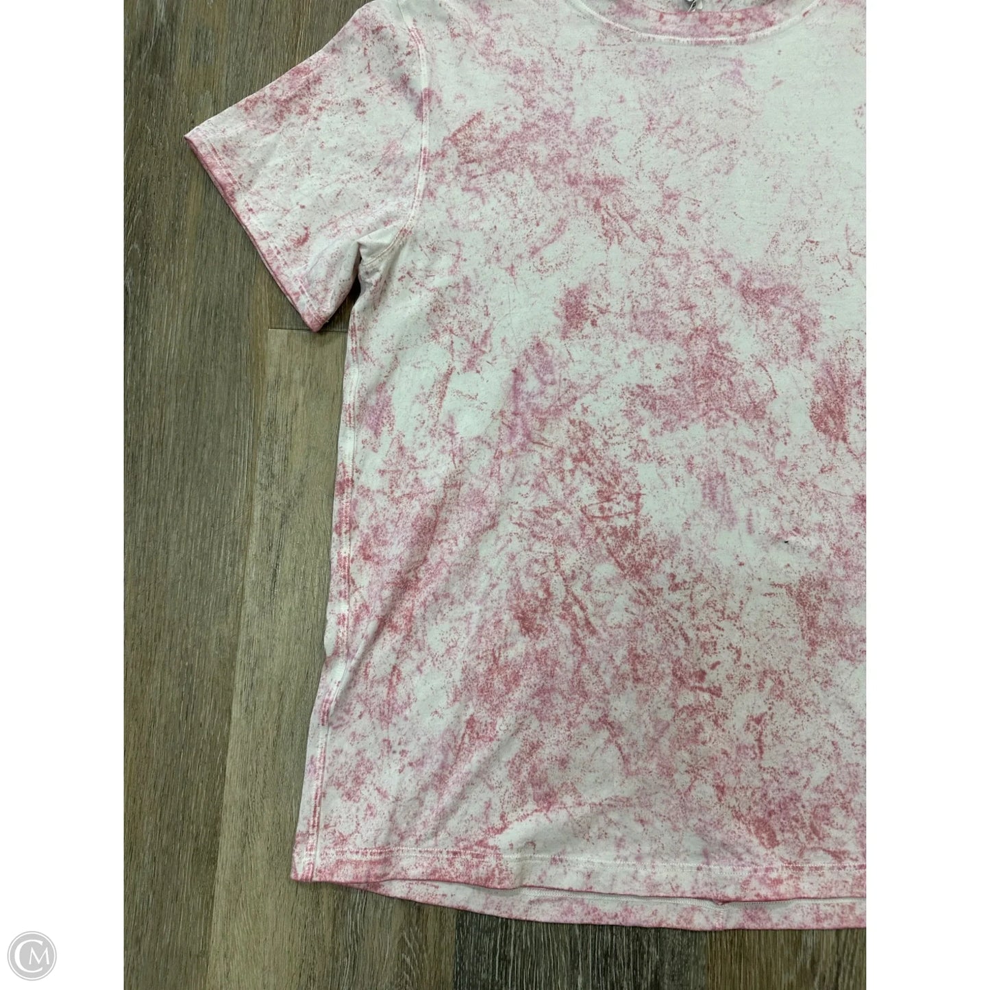 Athletic Top Short Sleeve By Lululemon In Tie Dye Print, Size: 4