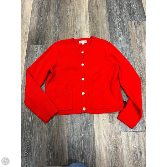 Sweater Cardigan By Marled In Red, Size: L
