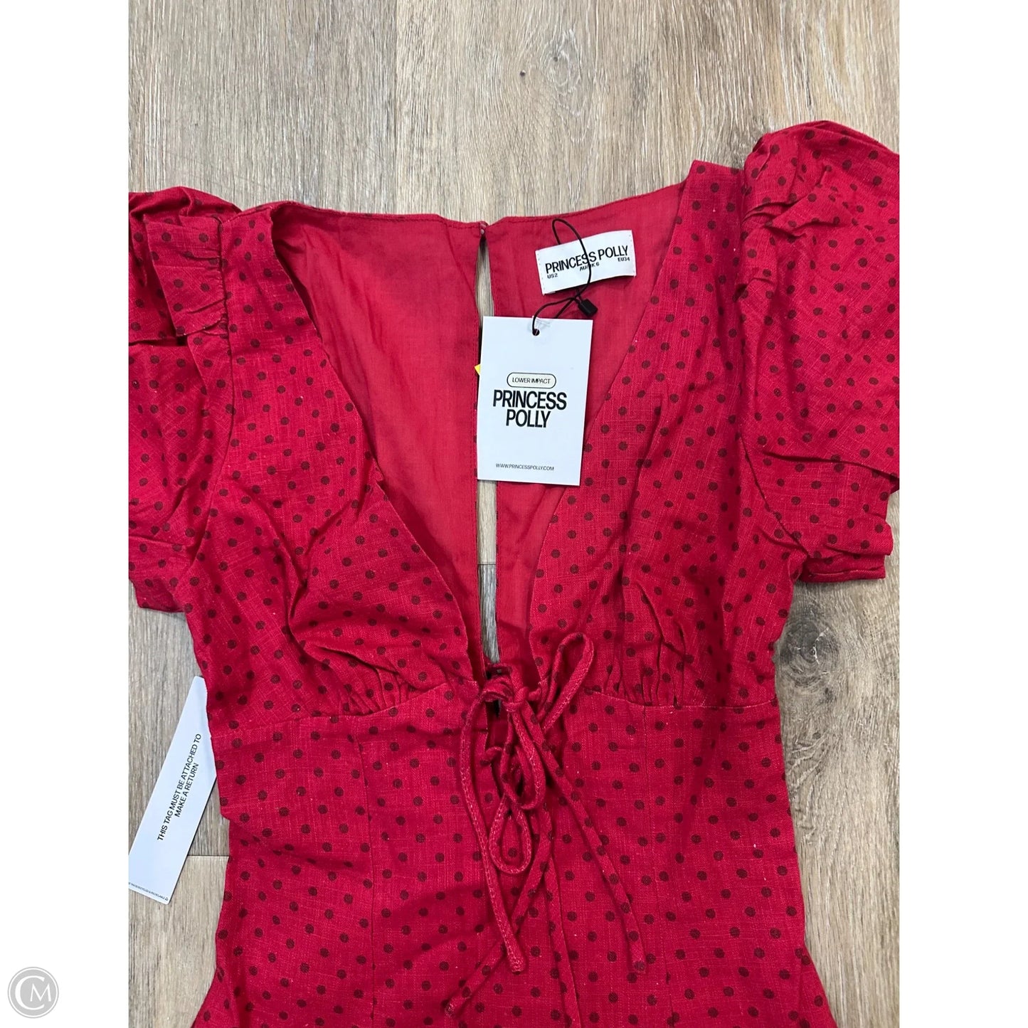 Dress Party Short By Princess Polly In Red, Size: 0