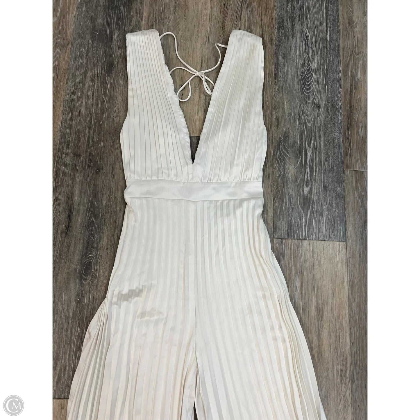 Jumpsuit By Abercrombie And Fitch In Cream, Size: Xxs
