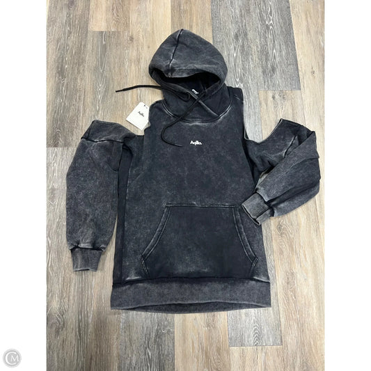 Athletic Sweatshirt Hoodie By Aqilla In Grey, Size: S