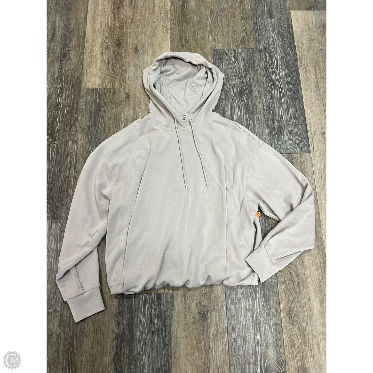 Athletic Sweatshirt Hoodie By Athleta In Cream, Size: S