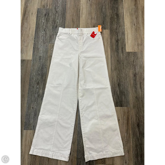 Jeans Wide Leg By Spanx In White Denim, Size: Xl Tall