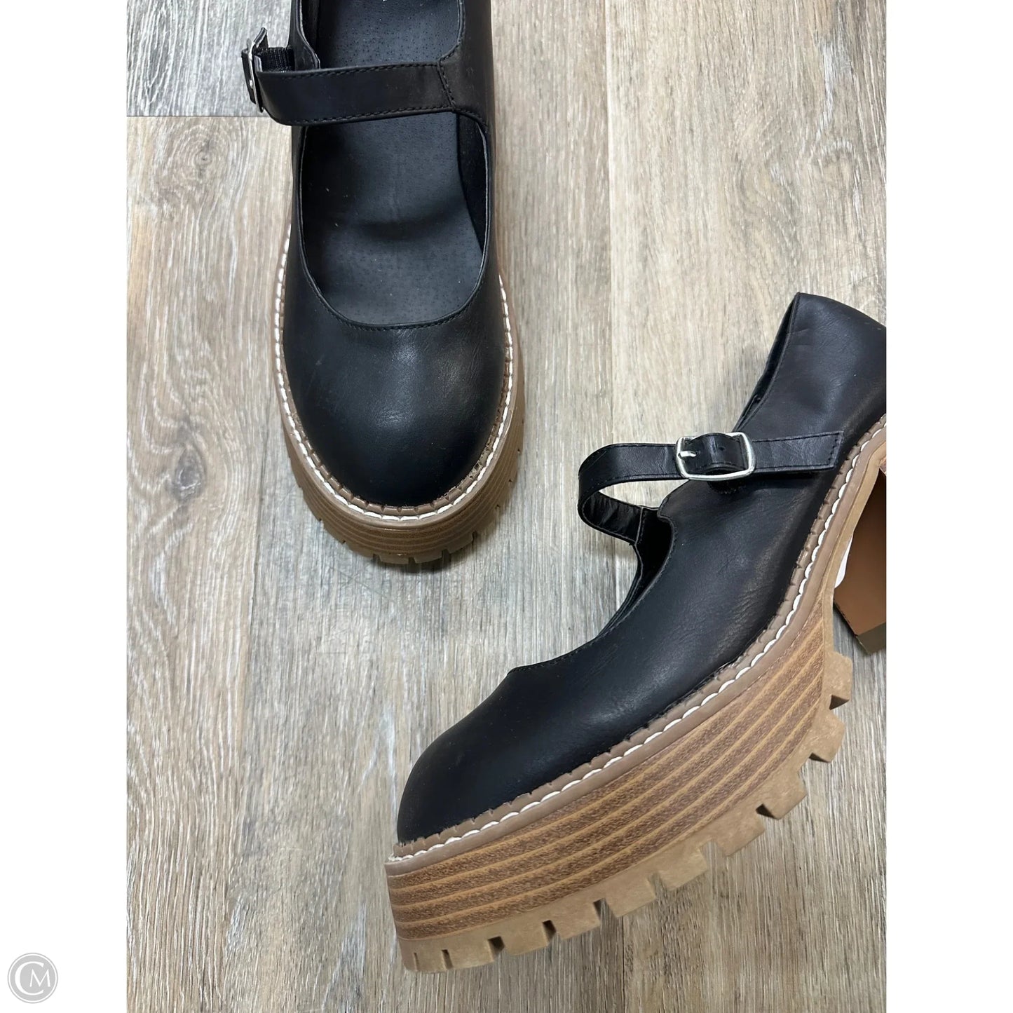 Shoes Heels Block By Mia In Black, Size: 9