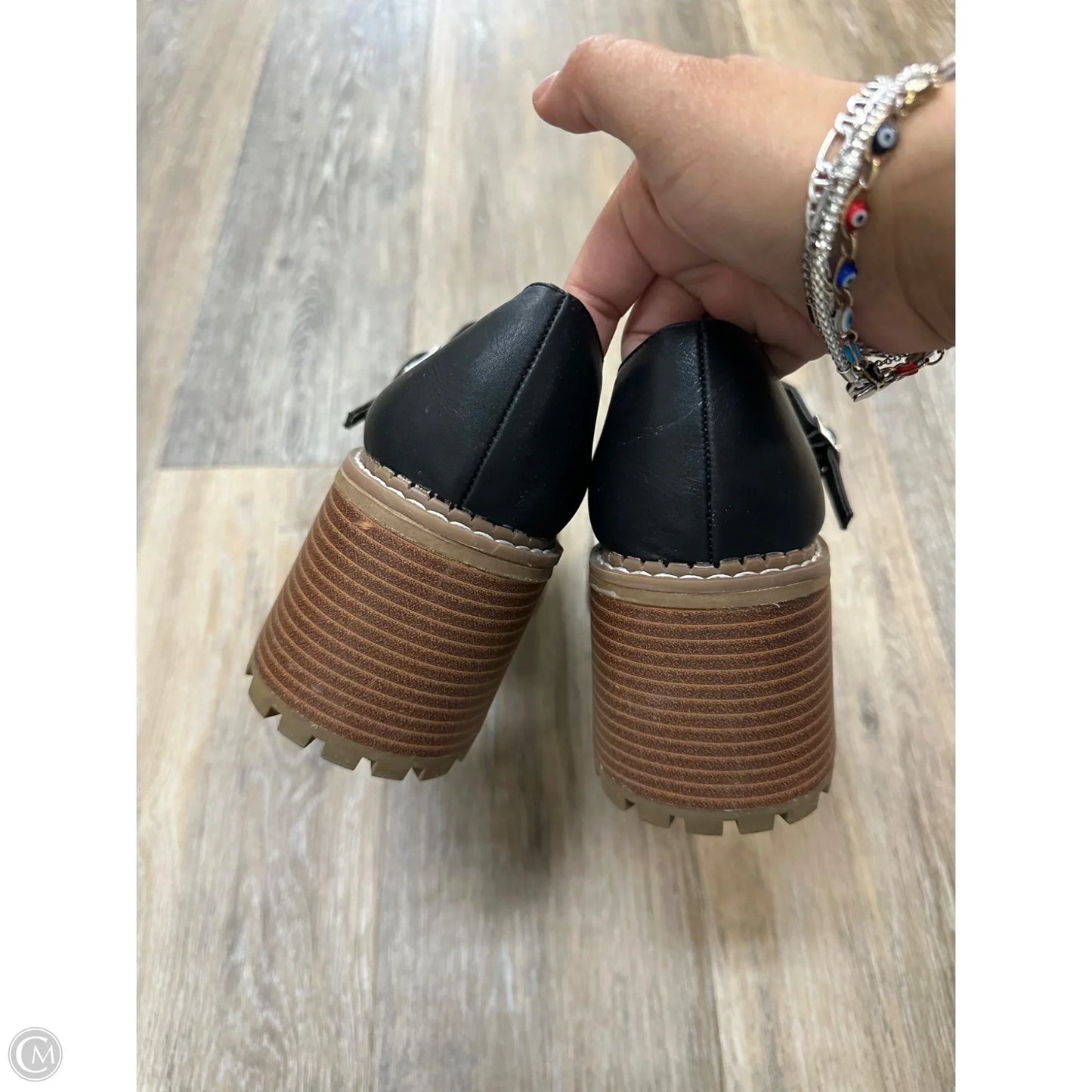 Shoes Heels Block By Mia In Black, Size: 9
