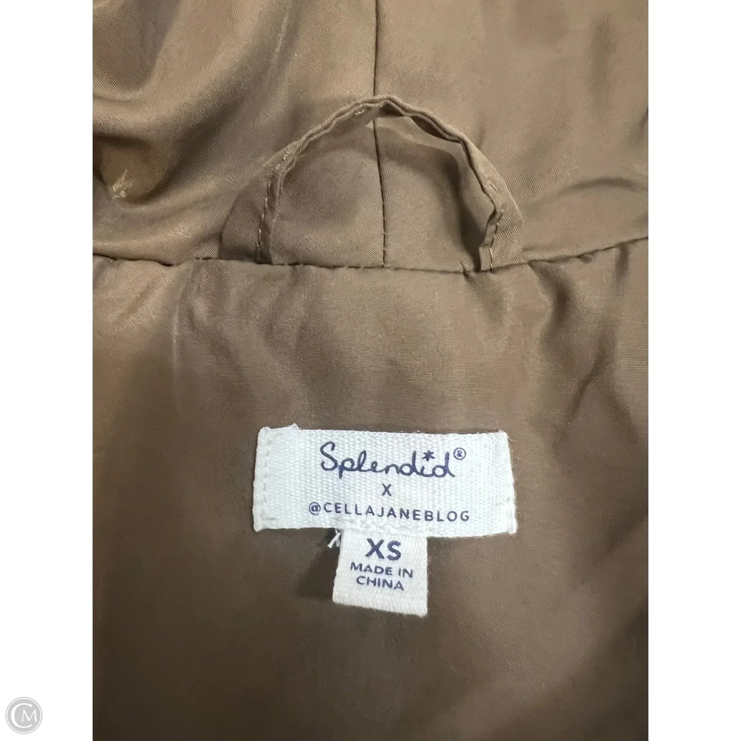 Coat Puffer & Quilted By Splendid In Brown, Size: Xs