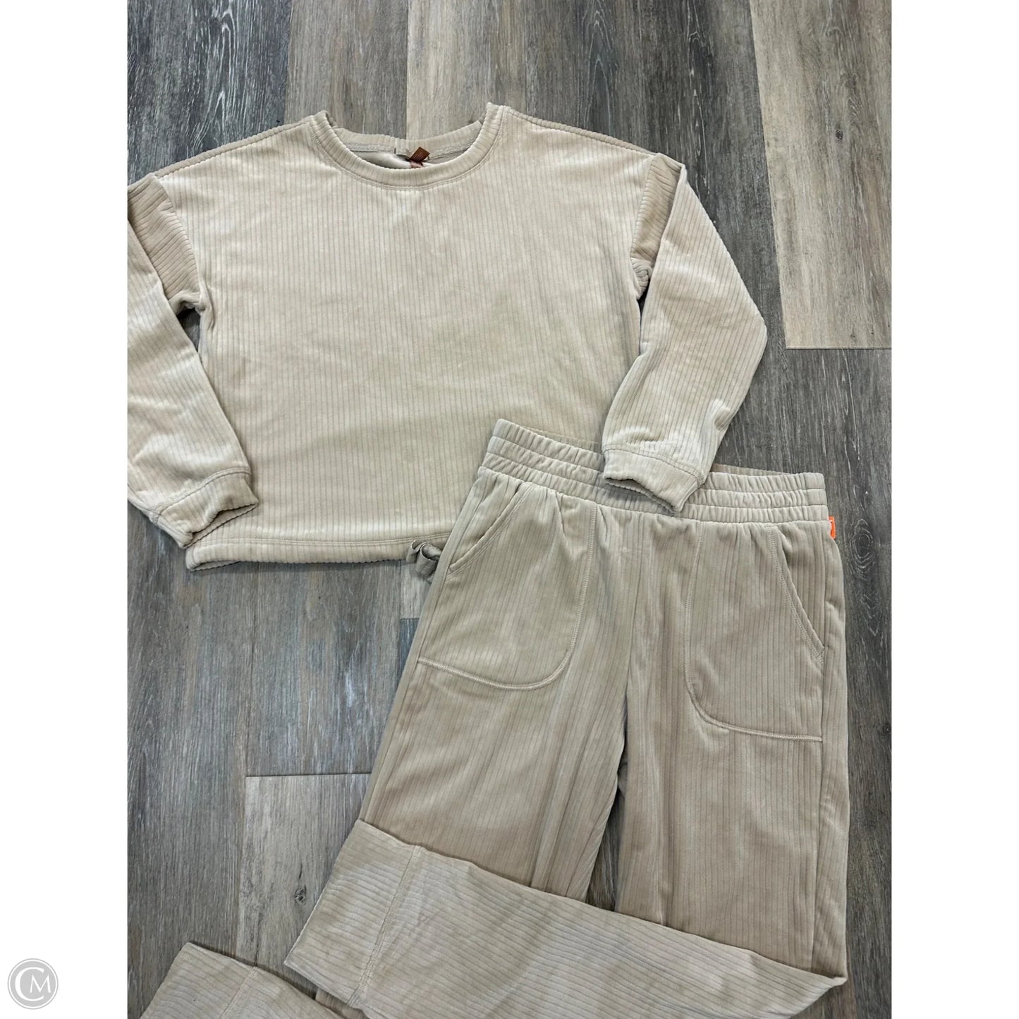 Pants Set 2pc By Denver Hayes In Tan, Size: S