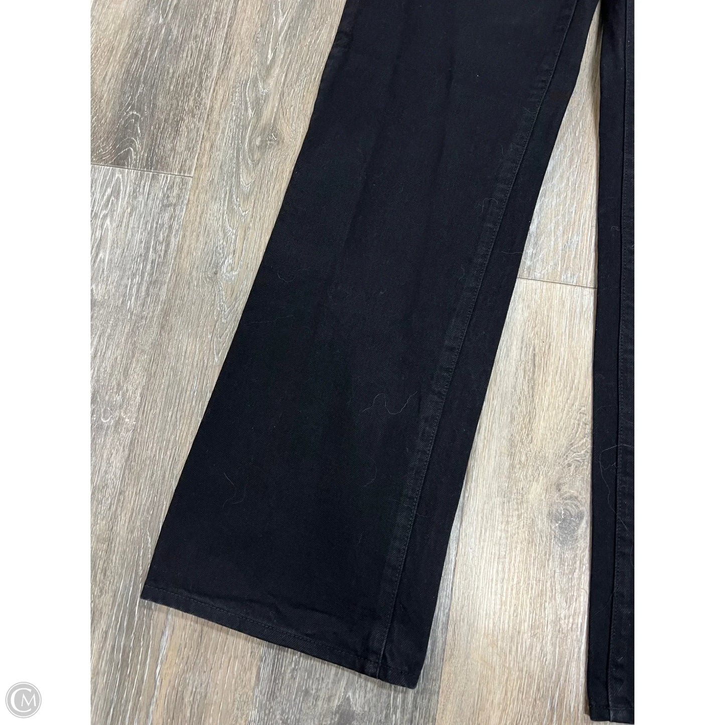 Jeans Straight By Rollas In Black Denim, Size: 4/27