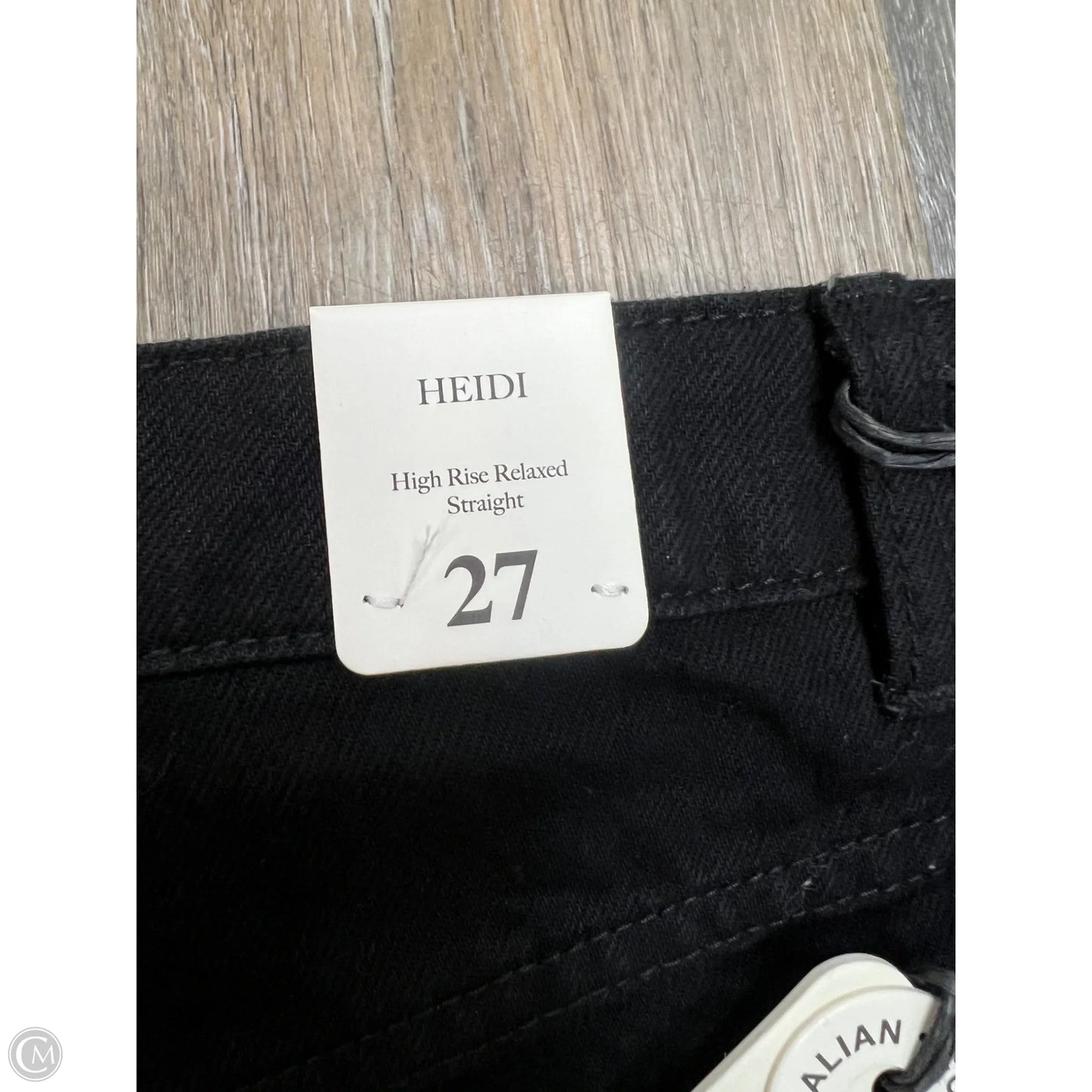Jeans Straight By Rollas In Black Denim, Size: 4/27
