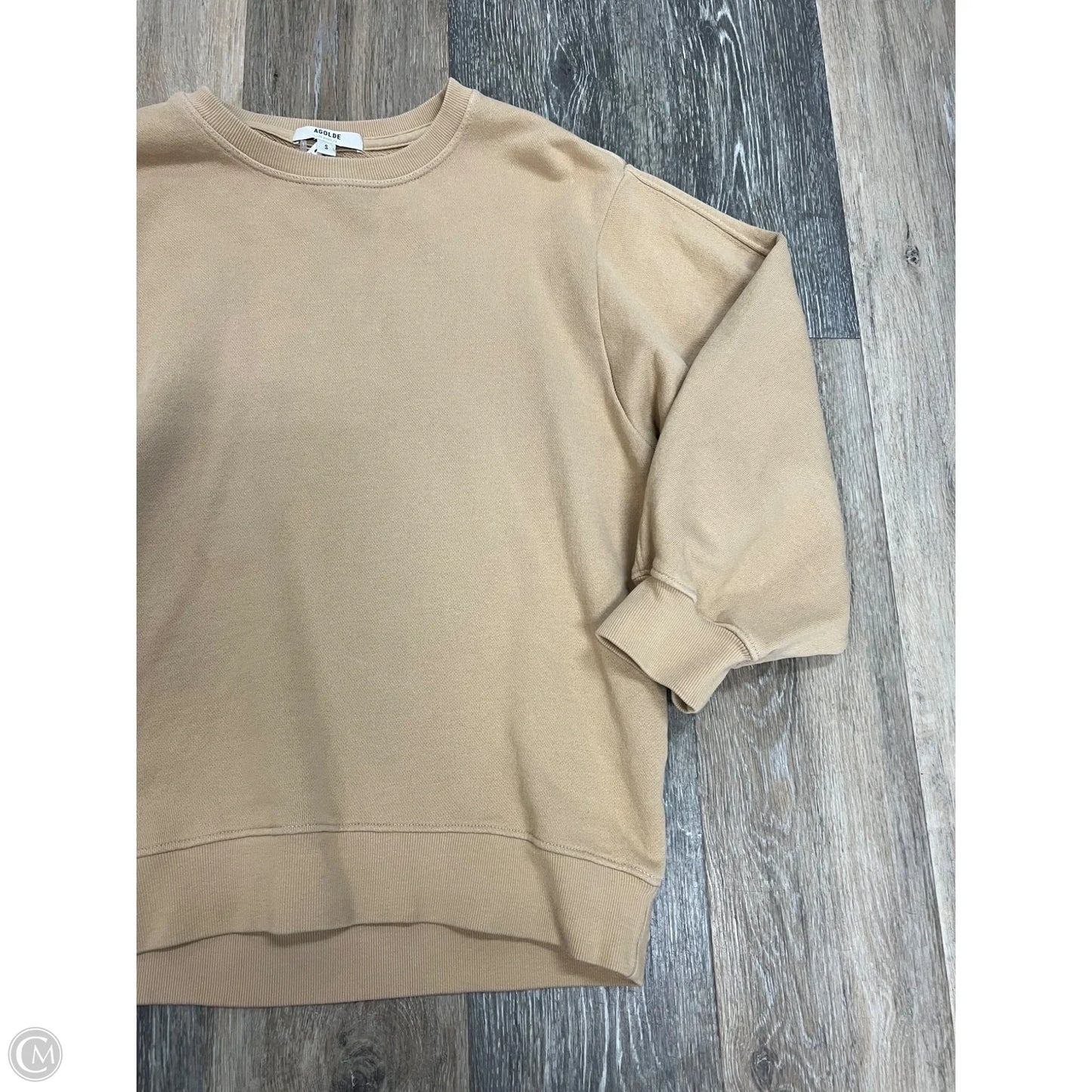 Sweatshirt Crewneck By Agolde In Tan, Size: S