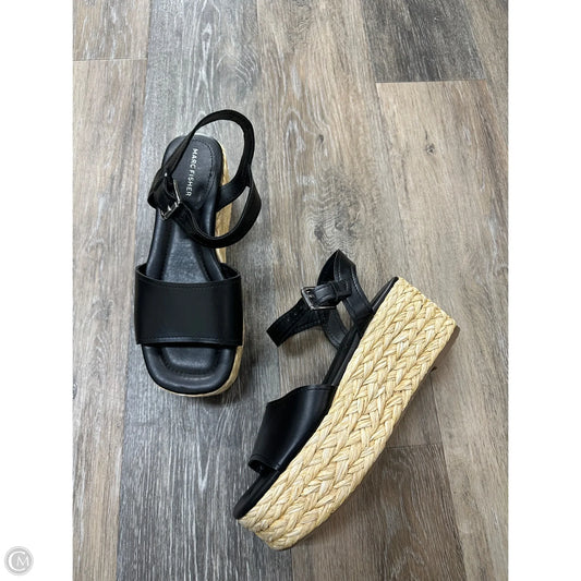 Sandals Flats By Marc Fisher In Black, Size: 8.5