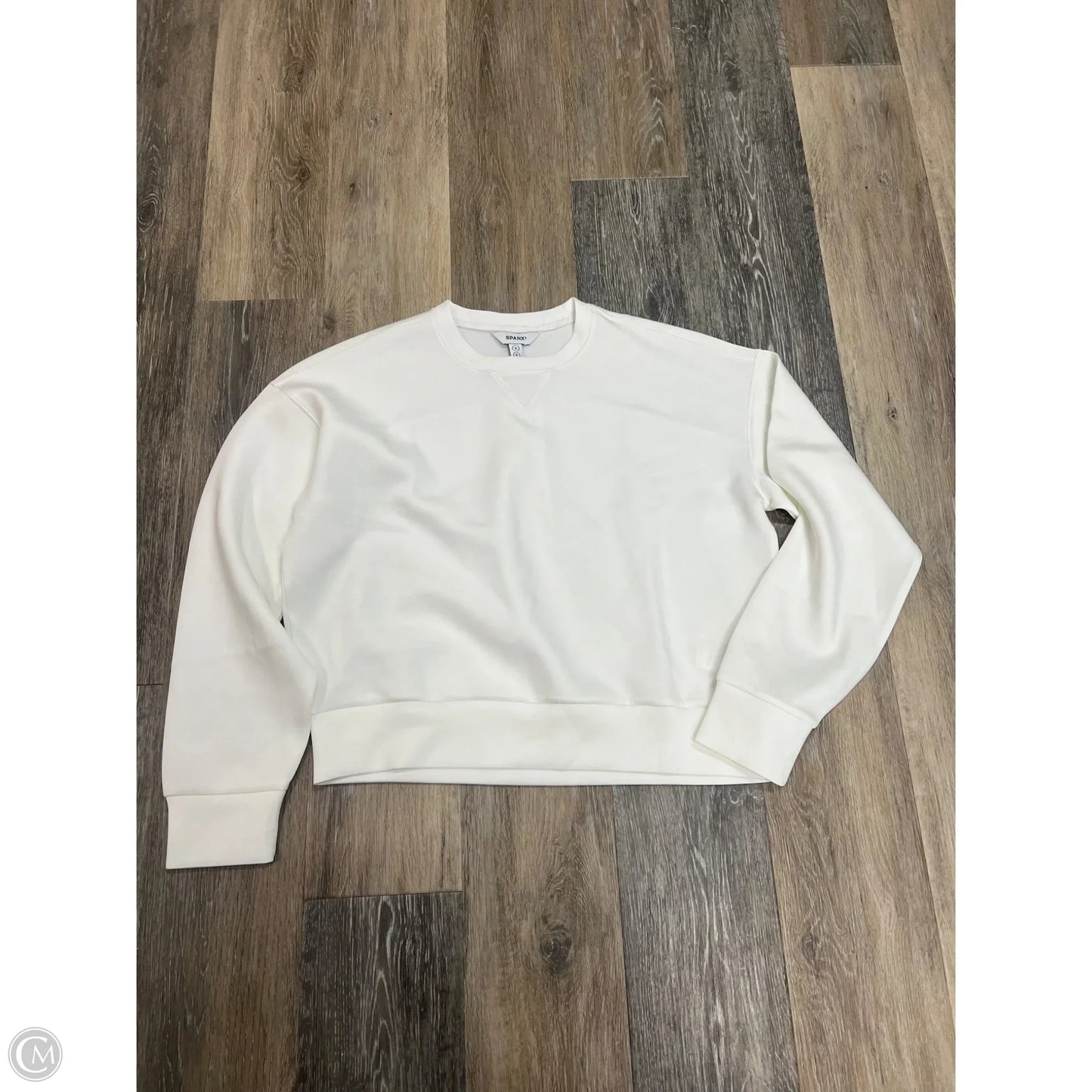 Sweatshirt Crewneck By Spanx In White, Size: S