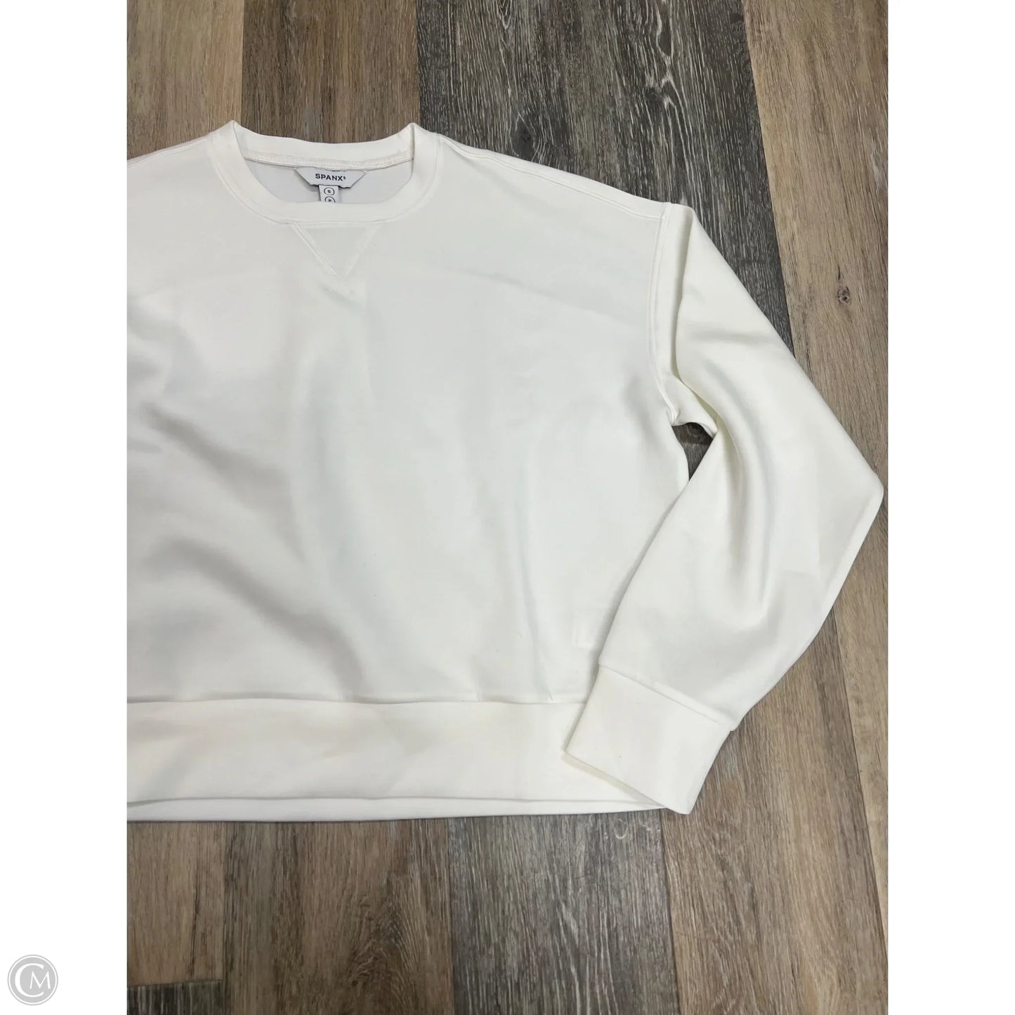 Sweatshirt Crewneck By Spanx In White, Size: S