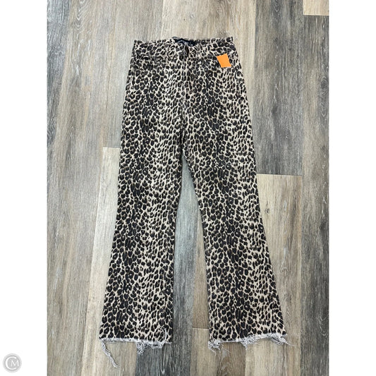 Jeans Flared By Just Black In Animal Print, Size: 0