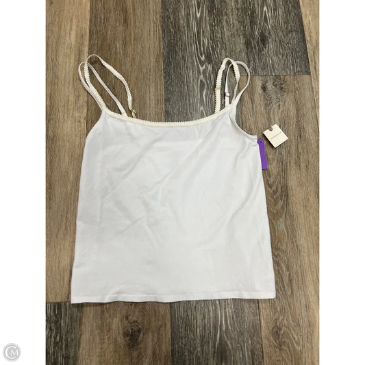 Tank Top By Anthropologie In White, Size: L