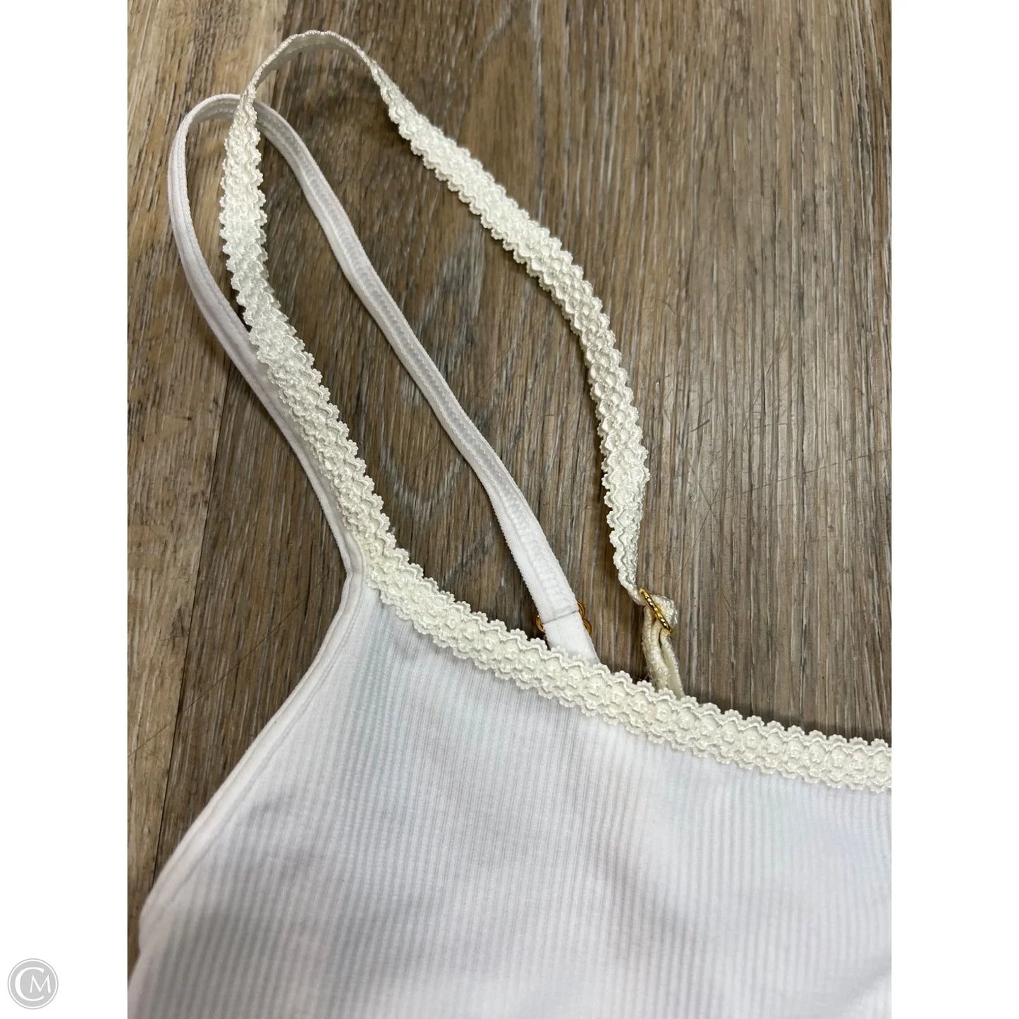 Tank Top By Anthropologie In White, Size: L