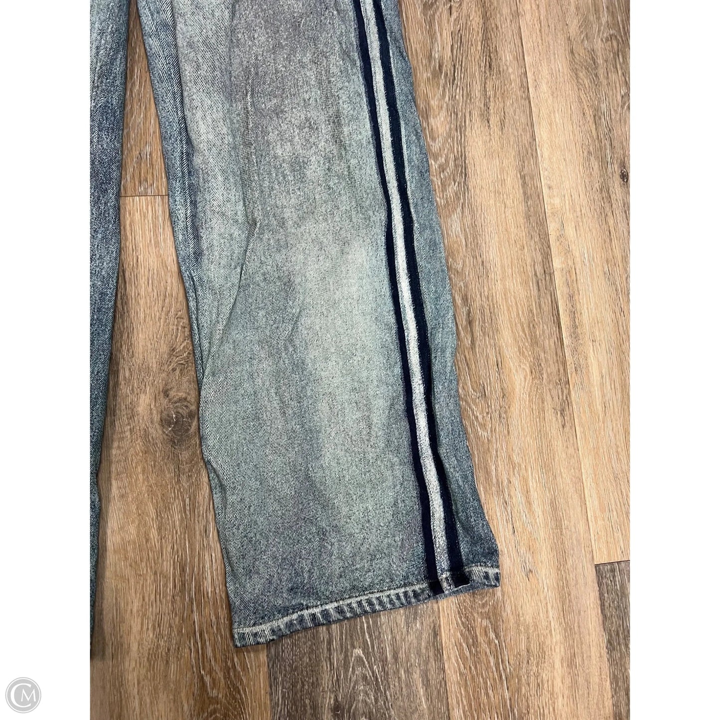 Jeans Straight By Elan In Blue Denim, Size: S