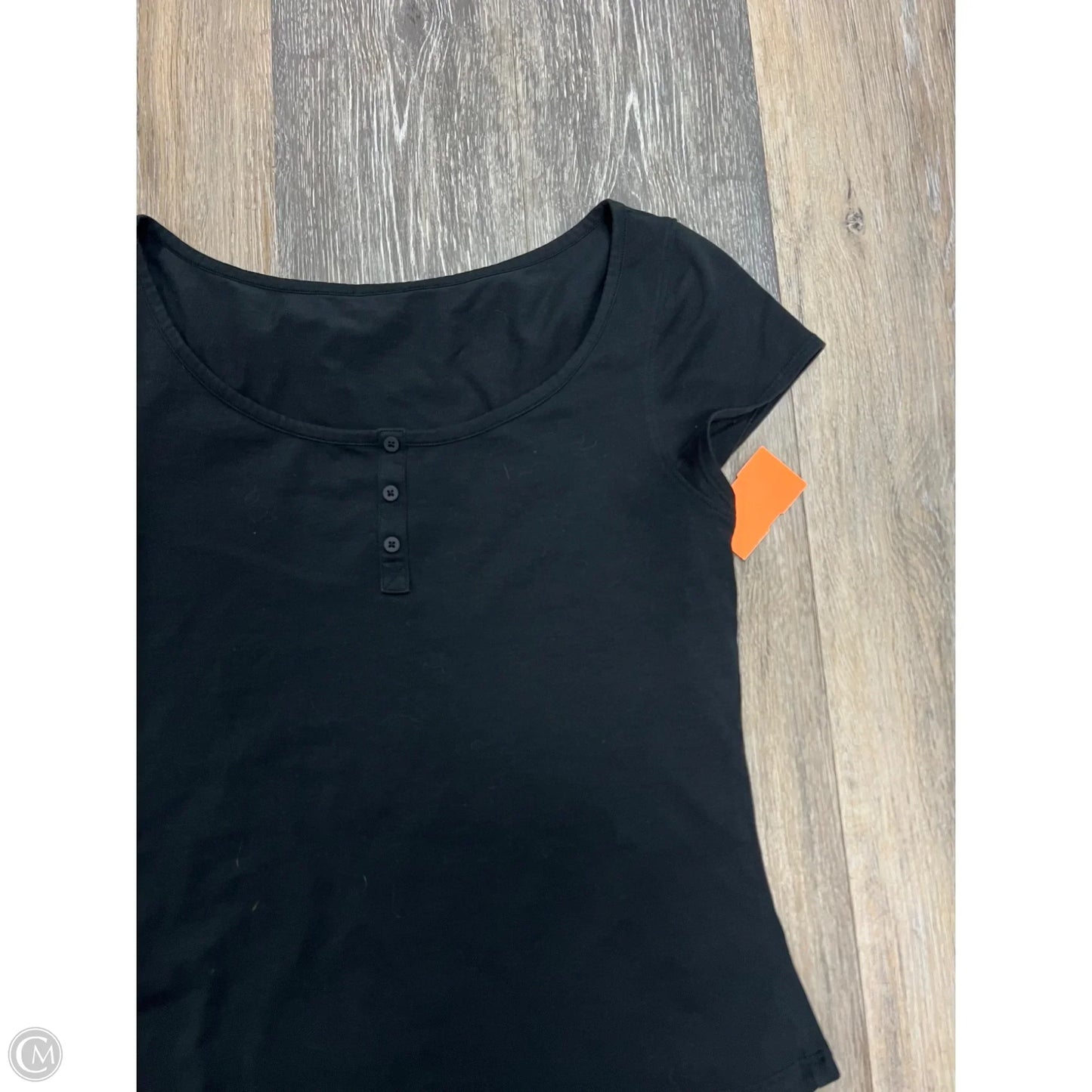 Top Short Sleeve By Lululemon In Black, Size: M