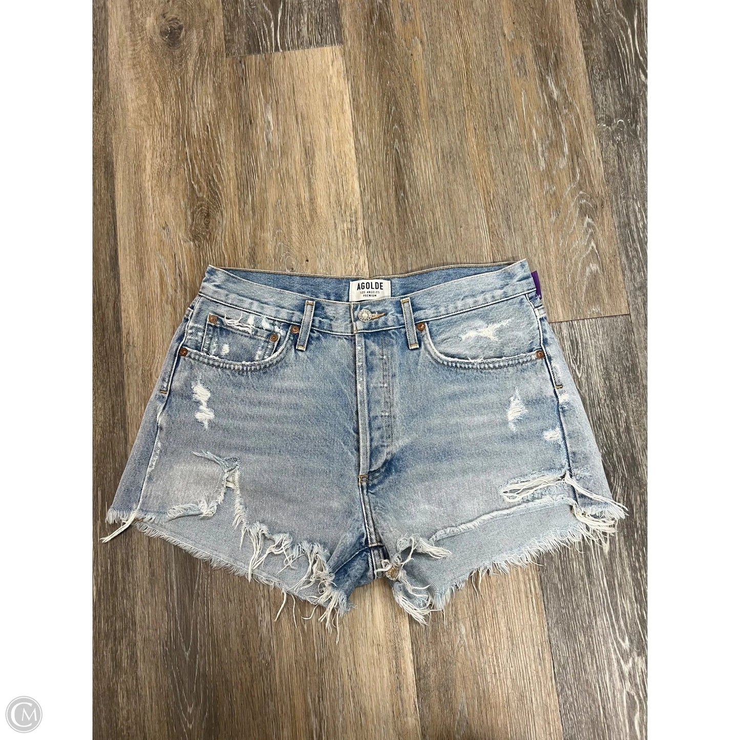 Shorts By Agolde In Blue Denim, Size: 6/28
